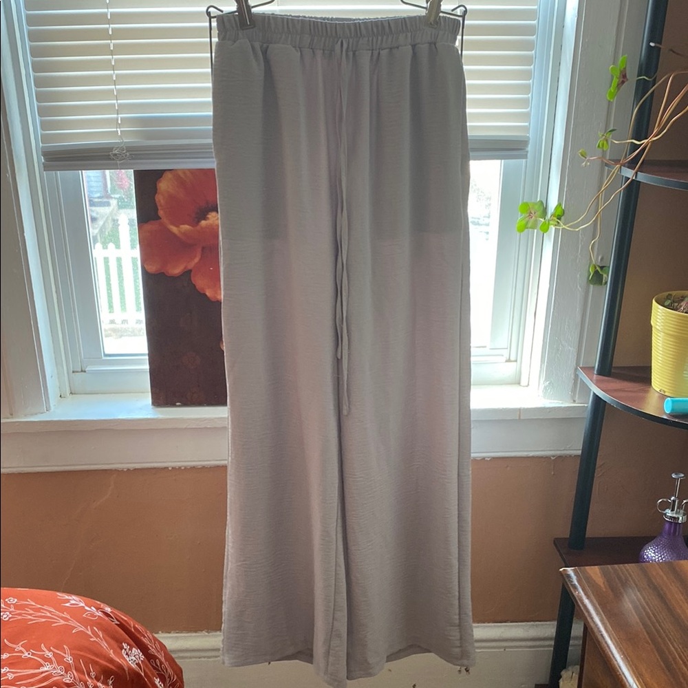 SHEIN Soft Gray Casual Pants